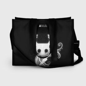 Сумка-шоппер 3D с принтом Hollow Knight в городе Новоалтайск, 100% полиэстер | застегивается на металлическую кнопку; внутренний карман застегивается на молнию. Стенки укреплены специальным мягким материалом, чтобы защитить содержимое от несильных ударов
 | hollow knight | детская | для детей | игра | компьютерная игра | королевство | рыцарь | темный рыцарь | холлов кнайт | экшен
