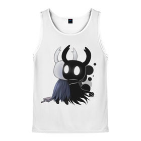 Мужская майка 3D с принтом Hollow Knight в городе Новоалтайск, 100% полиэстер | круглая горловина, приталенный силуэт, длина до линии бедра. Пройма и горловина окантованы тонкой бейкой | Тематика изображения на принте: hollow knight | детская | для детей | игра | компьютерная игра | королевство | рыцарь | темный рыцарь | холлов кнайт | экшен