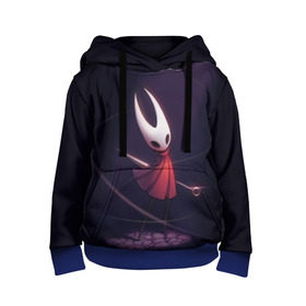 Детская толстовка 3D с принтом Hollow Knight в городе Новоалтайск, 100% полиэстер | двухслойный капюшон со шнурком для регулировки, мягкие манжеты на рукавах и по низу толстовки, спереди карман-кенгуру с мягким внутренним слоем | hollow knight | детская | для детей | игра | компьютерная игра | королевство | рыцарь | темный рыцарь | холлов кнайт | экшен