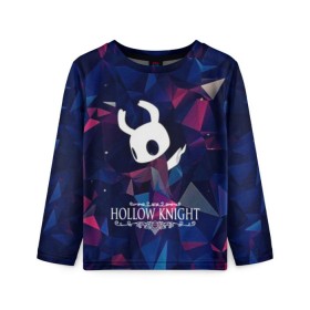 Детский лонгслив 3D с принтом Hollow Knight в городе Новоалтайск, 100% полиэстер | длинные рукава, круглый вырез горловины, полуприлегающий силуэт
 | hollow knight | детская | для детей | игра | компьютерная игра | королевство | рыцарь | темный рыцарь | холлов кнайт | экшен