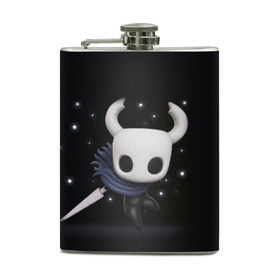 Фляга с принтом Hollow Knight в городе Новоалтайск, металлический корпус | емкость 0,22 л, размер 125 х 94 мм. Виниловая наклейка запечатывается полностью | Тематика изображения на принте: hollow knight | детская | для детей | игра | компьютерная игра | королевство | рыцарь | темный рыцарь | холлов кнайт | экшен