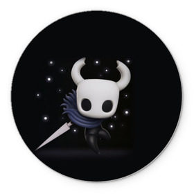 Коврик для мышки круглый с принтом Hollow Knight в городе Новоалтайск, резина и полиэстер | круглая форма, изображение наносится на всю лицевую часть | hollow knight | детская | для детей | игра | компьютерная игра | королевство | рыцарь | темный рыцарь | холлов кнайт | экшен