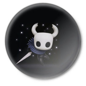 Значок с принтом Hollow Knight в городе Новоалтайск,  металл | круглая форма, металлическая застежка в виде булавки | hollow knight | детская | для детей | игра | компьютерная игра | королевство | рыцарь | темный рыцарь | холлов кнайт | экшен