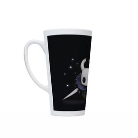 Кружка Латте с принтом Hollow Knight в городе Новоалтайск, Белая керамика | Объем 480 мл; Высота 150 мм; Диаметр 90 мм | Тематика изображения на принте: hollow knight | детская | для детей | игра | компьютерная игра | королевство | рыцарь | темный рыцарь | холлов кнайт | экшен