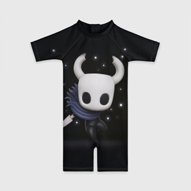 Детский купальный костюм 3D с принтом Hollow Knight в городе Новоалтайск, Полиэстер 85%, Спандекс 15% | застежка на молнии на спине | hollow knight | детская | для детей | игра | компьютерная игра | королевство | рыцарь | темный рыцарь | холлов кнайт | экшен
