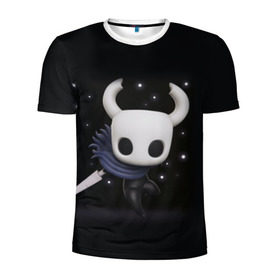 Мужская футболка 3D спортивная с принтом Hollow Knight в городе Новоалтайск, 100% полиэстер с улучшенными характеристиками | приталенный силуэт, круглая горловина, широкие плечи, сужается к линии бедра | hollow knight | детская | для детей | игра | компьютерная игра | королевство | рыцарь | темный рыцарь | холлов кнайт | экшен