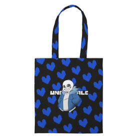 Сумка 3D повседневная с принтом Undertale. в городе Новоалтайск, 100% полиэстер | Плотность: 200 г/м2; Размер: 34×35 см; Высота лямок: 30 см | 3d | pattern | pixel | sans | undertale | абстракция | андертейл | без глаз | игра | надпись | паттерн | пиксель | пикселя | подземная история | сердце | текстура