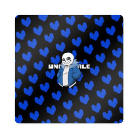 Магнит виниловый Квадрат с принтом Undertale. в городе Новоалтайск, полимерный материал с магнитным слоем | размер 9*9 см, закругленные углы | Тематика изображения на принте: 3d | pattern | pixel | sans | undertale | абстракция | андертейл | без глаз | игра | надпись | паттерн | пиксель | пикселя | подземная история | сердце | текстура