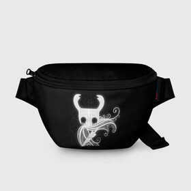 Поясная сумка 3D с принтом Hollow Knight.. в городе Новоалтайск, 100% полиэстер | плотная ткань, ремень с регулируемой длиной, внутри несколько карманов для мелочей, основное отделение и карман с обратной стороны сумки застегиваются на молнию | games | hallownest | hollow knight | безымянный рыцарь | бои | враги | заброшенное королевство | игра | игра пк | исследование | компьютерная игра | насекомые | персонаж | поиск | приключения | секреты