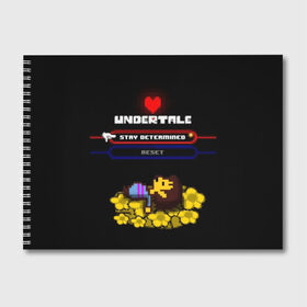 Альбом для рисования с принтом Undertale в городе Новоалтайск, 100% бумага
 | матовая бумага, плотность 200 мг. | Тематика изображения на принте: 3d | pixel | undertale | абстракция | андертейл | геометрия | игра | надпись | пиксель | пикселя | подземная история | сердце | текстура