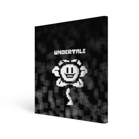 Холст квадратный с принтом Undertale. в городе Новоалтайск, 100% ПВХ |  | 3d | pixel | undertale | абстракция | андертейл | геометрия | игра | надпись | пиксель | пикселя | подземная история | текстура | цветок