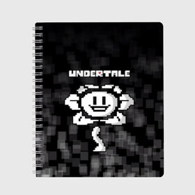 Тетрадь с принтом Undertale в городе Новоалтайск, 100% бумага | 48 листов, плотность листов — 60 г/м2, плотность картонной обложки — 250 г/м2. Листы скреплены сбоку удобной пружинной спиралью. Уголки страниц и обложки скругленные. Цвет линий — светло-серый
 | 3d | pixel | undertale | абстракция | андертейл | геометрия | игра | надпись | пиксель | пикселя | подземная история | текстура | цветок