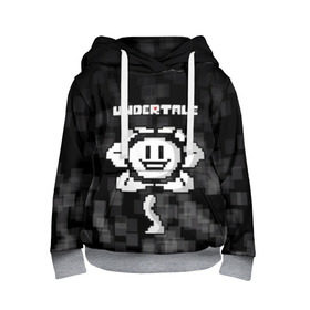 Детская толстовка 3D с принтом Undertale. в городе Новоалтайск, 100% полиэстер | двухслойный капюшон со шнурком для регулировки, мягкие манжеты на рукавах и по низу толстовки, спереди карман-кенгуру с мягким внутренним слоем | 3d | pixel | undertale | абстракция | андертейл | геометрия | игра | надпись | пиксель | пикселя | подземная история | текстура | цветок