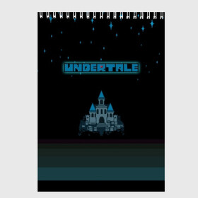 Скетчбук с принтом Undertale (Замок) в городе Новоалтайск, 100% бумага
 | 48 листов, плотность листов — 100 г/м2, плотность картонной обложки — 250 г/м2. Листы скреплены сверху удобной пружинной спиралью | 3d | pixel | undertale | абстракция | андертейл | волшебный | волшебство | геометрия | замок | звезды | игра | надпись | пиксель | пикселя | подземная история | текстура