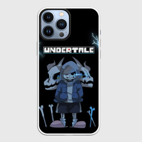Чехол для iPhone 13 Pro Max с принтом Undertale. в городе Новоалтайск,  |  | Тематика изображения на принте: 3d | hp | pixel | sans | undertale | абстракция | андертейл | геометрия | гроза | игра | кости | молния | надпись | пиксель | пикселя | подземная история | текстура