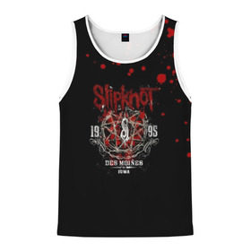 Мужская майка 3D с принтом Slipknot в городе Новоалтайск, 100% полиэстер | круглая горловина, приталенный силуэт, длина до линии бедра. Пройма и горловина окантованы тонкой бейкой | slipknot | джей вайнберг | кори тейлор | крис фен | крэйг джонс | метал | мик томсон | музыка | петля | рок | сид уилсон | скользящий узел | слайпкнот | слипкнот | слипнот | удавка