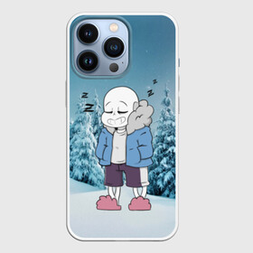 Чехол для iPhone 13 Pro с принтом Sans Winter в городе Новоалтайск,  |  | Тематика изображения на принте: sans and snow | sans simulator | sans undertale | undertale | undertale 2 | undertale comics | undertale комикс | андертейл | санс | санс undertale | санс и снег | сэнс | ундертэйл