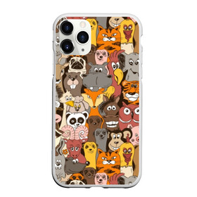 Чехол для iPhone 11 Pro Max матовый с принтом Прикольные зверушки в городе Новоалтайск, Силикон |  | bear | cat | dinosaur | dog | elephant | giraffe | monkey | owl | panda | penguin | pig | tiger | баран | бегемот | белка | динозавр | животное | жираф | заяц | звери | зверушки | кот | лев | лиса | лошадь | медведь | олень | осел | панда | петух