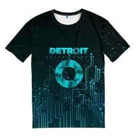 Мужская футболка 3D с принтом Detroit: Вecome Human в городе Новоалтайск, 100% полиэфир | прямой крой, круглый вырез горловины, длина до линии бедер | 3d | cтать человеком | detroit city | detroit: вecome human | игра | интерактивная | квест | кинематограф | приключения | франция