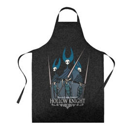 Фартук 3D с принтом Hollow Knight (Богомол). в городе Новоалтайск, 100% полиэстер | общий размер — 65 х 85 см, ширина нагрудника — 26 см, горловина — 53 см, длина завязок — 54 см, общий обхват в поясе — 173 см. Принт на завязках и на горловине наносится с двух сторон, на основной части фартука — только с внешней стороны | 3d | cherry magic | hollow knight | mantis | богомол | игра | лорды | полый рыцарь | холлоу найт