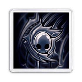 Магнит 55*55 с принтом Hollow Knight. в городе Новоалтайск, Пластик | Размер: 65*65 мм; Размер печати: 55*55 мм | Тематика изображения на принте: 3d | hollow knight | игра | полый рыцарь | холлоу найт