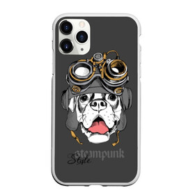 Чехол для iPhone 11 Pro матовый с принтом Steampunk Style в городе Новоалтайск, Силикон |  | Тематика изображения на принте: animal | boxer | breed | dog | gray | headset | muzzle | steampunk | style | tank | white | yellow | белый | боксёр | желтый | животное | очки | порода | серый | собака | стиль | стимпанк | танковый | шлемофон