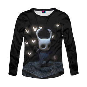 Женский лонгслив 3D с принтом Hollow Knight в городе Новоалтайск, 100% полиэстер | длинные рукава, круглый вырез горловины, полуприлегающий силуэт | hollow knight | детская | для детей | игра | компьютерная игра | королевство | рыцарь | темный рыцарь | холлов кнайт | экшен
