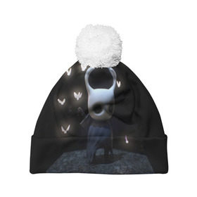 Шапка 3D c помпоном с принтом Hollow Knight в городе Новоалтайск, 100% полиэстер | универсальный размер, печать по всей поверхности изделия | hollow knight | детская | для детей | игра | компьютерная игра | королевство | рыцарь | темный рыцарь | холлов кнайт | экшен