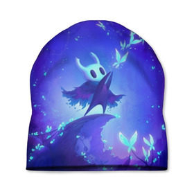 Шапка 3D с принтом Hollow Knight в городе Новоалтайск, 100% полиэстер | универсальный размер, печать по всей поверхности изделия | Тематика изображения на принте: hollow knight | детская | для детей | игра | компьютерная игра | королевство | рыцарь | темный рыцарь | холлов кнайт | экшен
