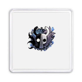 Магнит 55*55 с принтом Hollow Knight в городе Новоалтайск, Пластик | Размер: 65*65 мм; Размер печати: 55*55 мм | Тематика изображения на принте: hollow knight | детская | для детей | игра | компьютерная игра | королевство | рыцарь | темный рыцарь | холлов кнайт | экшен