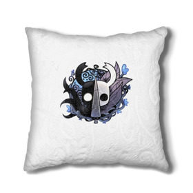 Подушка 3D с принтом Hollow Knight в городе Новоалтайск, наволочка – 100% полиэстер, наполнитель – холлофайбер (легкий наполнитель, не вызывает аллергию). | состоит из подушки и наволочки. Наволочка на молнии, легко снимается для стирки | hollow knight | детская | для детей | игра | компьютерная игра | королевство | рыцарь | темный рыцарь | холлов кнайт | экшен