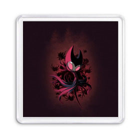Магнит 55*55 с принтом Hollow Knight в городе Новоалтайск, Пластик | Размер: 65*65 мм; Размер печати: 55*55 мм | Тематика изображения на принте: hollow knight | детская | для детей | игра | компьютерная игра | королевство | рыцарь | темный рыцарь | холлов кнайт | экшен