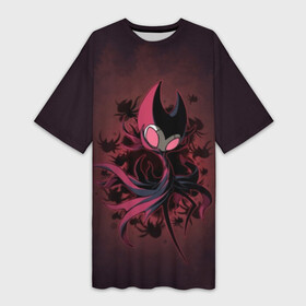 Платье-футболка 3D с принтом Hollow Knight в городе Новоалтайск,  |  | hollow knight | детская | для детей | игра | компьютерная игра | королевство | рыцарь | темный рыцарь | холлов кнайт | экшен