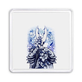 Магнит 55*55 с принтом Hollow Knight в городе Новоалтайск, Пластик | Размер: 65*65 мм; Размер печати: 55*55 мм | Тематика изображения на принте: hollow knight | детская | для детей | игра | компьютерная игра | королевство | рыцарь | темный рыцарь | холлов кнайт | экшен