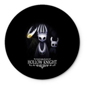 Коврик для мышки круглый с принтом Hollow Knight в городе Новоалтайск, резина и полиэстер | круглая форма, изображение наносится на всю лицевую часть | hollow knight | детская | для детей | игра | компьютерная игра | королевство | рыцарь | темный рыцарь | холлов кнайт | экшен