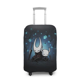 Чехол для чемодана 3D с принтом Hollow Knight в городе Новоалтайск, 86% полиэфир, 14% спандекс | двустороннее нанесение принта, прорези для ручек и колес | hollow knight | детская | для детей | игра | компьютерная игра | королевство | рыцарь | темный рыцарь | холлов кнайт | экшен