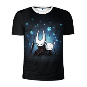 Мужская футболка 3D спортивная с принтом Hollow Knight в городе Новоалтайск, 100% полиэстер с улучшенными характеристиками | приталенный силуэт, круглая горловина, широкие плечи, сужается к линии бедра | hollow knight | детская | для детей | игра | компьютерная игра | королевство | рыцарь | темный рыцарь | холлов кнайт | экшен