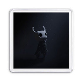 Магнит 55*55 с принтом Hollow Knight в городе Новоалтайск, Пластик | Размер: 65*65 мм; Размер печати: 55*55 мм | Тематика изображения на принте: hollow knight | детская | для детей | игра | компьютерная игра | королевство | рыцарь | темный рыцарь | холлов кнайт | экшен