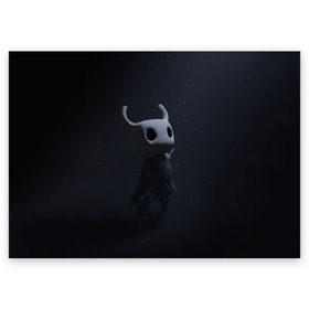 Поздравительная открытка с принтом Hollow Knight в городе Новоалтайск, 100% бумага | плотность бумаги 280 г/м2, матовая, на обратной стороне линовка и место для марки
 | hollow knight | детская | для детей | игра | компьютерная игра | королевство | рыцарь | темный рыцарь | холлов кнайт | экшен