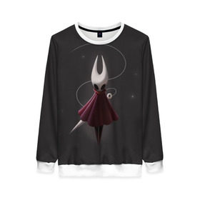 Женский свитшот 3D с принтом Hollow Knight в городе Новоалтайск, 100% полиэстер с мягким внутренним слоем | круглый вырез горловины, мягкая резинка на манжетах и поясе, свободная посадка по фигуре | hollow knight | детская | для детей | игра | компьютерная игра | королевство | рыцарь | темный рыцарь | холлов кнайт | экшен