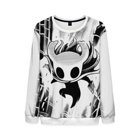 Мужской свитшот 3D с принтом Hollow Knight в городе Новоалтайск, 100% полиэстер с мягким внутренним слоем | круглый вырез горловины, мягкая резинка на манжетах и поясе, свободная посадка по фигуре | hollow knight | детская | для детей | игра | компьютерная игра | королевство | рыцарь | темный рыцарь | холлов кнайт | экшен