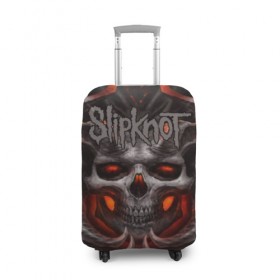 Чехол для чемодана 3D с принтом Slipknot в городе Новоалтайск, 86% полиэфир, 14% спандекс | двустороннее нанесение принта, прорези для ручек и колес | band | corey taylor | jim root | metal | mick thomson | music | official | альтернативный | глэм | готик | гранж | метал | музыка | пост | рок | хард