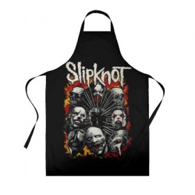 Фартук 3D с принтом Slipknot в городе Новоалтайск, 100% полиэстер | общий размер — 65 х 85 см, ширина нагрудника — 26 см, горловина — 53 см, длина завязок — 54 см, общий обхват в поясе — 173 см. Принт на завязках и на горловине наносится с двух сторон, на основной части фартука — только с внешней стороны | band | corey taylor | jim root | metal | mick thomson | music | official | альтернативный | глэм | готик | гранж | метал | музыка | пост | рок | хард