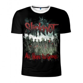 Мужская футболка 3D спортивная с принтом Slipknot в городе Новоалтайск, 100% полиэстер с улучшенными характеристиками | приталенный силуэт, круглая горловина, широкие плечи, сужается к линии бедра | band | corey taylor | jim root | metal | mick thomson | music | official | альтернативный | глэм | готик | гранж | метал | музыка | пост | рок | слипкнот | хард