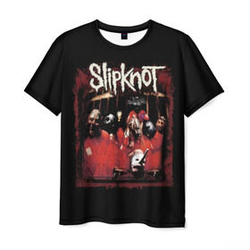Мужская футболка 3D с принтом Slipknot в городе Новоалтайск, 100% полиэфир | прямой крой, круглый вырез горловины, длина до линии бедер | band | corey taylor | jim root | metal | mick thomson | music | official | альтернативный | глэм | готик | гранж | метал | музыка | пост | рок | слипкнот | хард