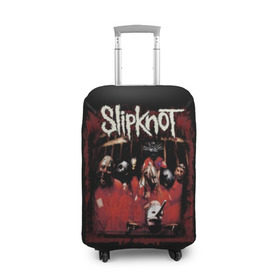 Чехол для чемодана 3D с принтом Slipknot в городе Новоалтайск, 86% полиэфир, 14% спандекс | двустороннее нанесение принта, прорези для ручек и колес | band | corey taylor | jim root | metal | mick thomson | music | official | альтернативный | глэм | готик | гранж | метал | музыка | пост | рок | слипкнот | хард