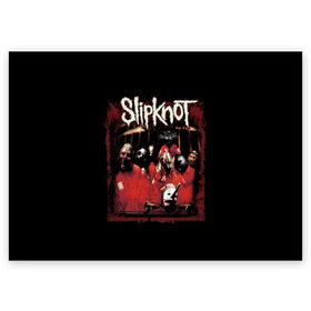 Поздравительная открытка с принтом Slipknot в городе Новоалтайск, 100% бумага | плотность бумаги 280 г/м2, матовая, на обратной стороне линовка и место для марки
 | Тематика изображения на принте: band | corey taylor | jim root | metal | mick thomson | music | official | альтернативный | глэм | готик | гранж | метал | музыка | пост | рок | слипкнот | хард