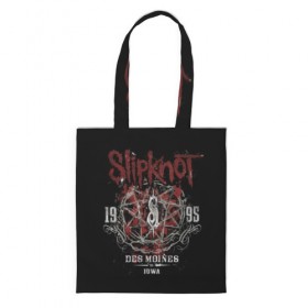 Сумка 3D повседневная с принтом Slipknot в городе Новоалтайск, 100% полиэстер | Плотность: 200 г/м2; Размер: 34×35 см; Высота лямок: 30 см | band | corey taylor | jim root | metal | mick thomson | music | official | альтернативный | глэм | готик | гранж | метал | музыка | пост | рок | слипкнот | хард