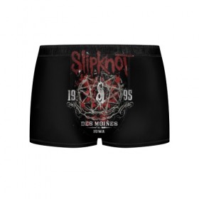 Мужские трусы 3D с принтом Slipknot в городе Новоалтайск, 50% хлопок, 50% полиэстер | классическая посадка, на поясе мягкая тканевая резинка | band | corey taylor | jim root | metal | mick thomson | music | official | альтернативный | глэм | готик | гранж | метал | музыка | пост | рок | слипкнот | хард