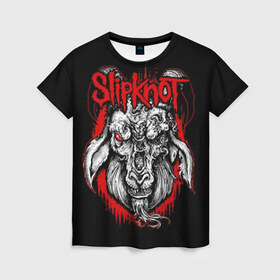 Женская футболка 3D с принтом Slipknot в городе Новоалтайск, 100% полиэфир ( синтетическое хлопкоподобное полотно) | прямой крой, круглый вырез горловины, длина до линии бедер | band | corey taylor | jim root | metal | mick thomson | music | official | альтернативный | глэм | готик | гранж | метал | музыка | пост | рок | слипкнот | хард